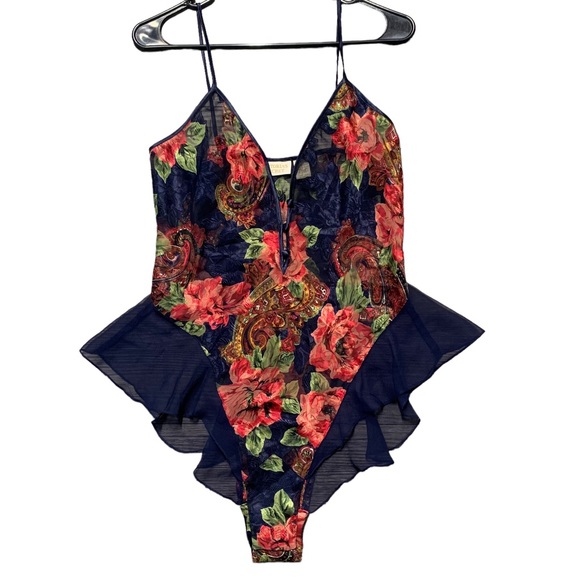 Victoria's Secret Other - Vintage 90s Victoria’s Secret Paisley Teddy Size L